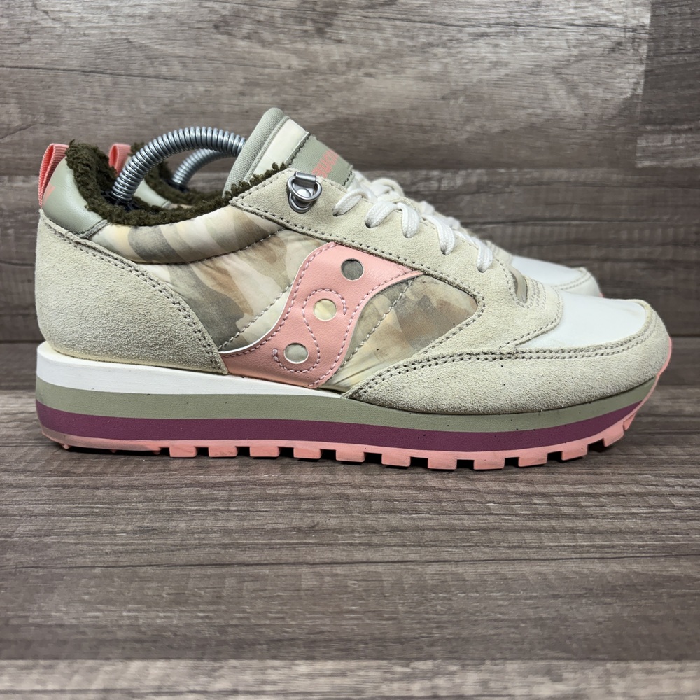 Saucony Jazz Triple Tan Pink Womens US Size 8 EUR 39 S60581-2 Sneakers